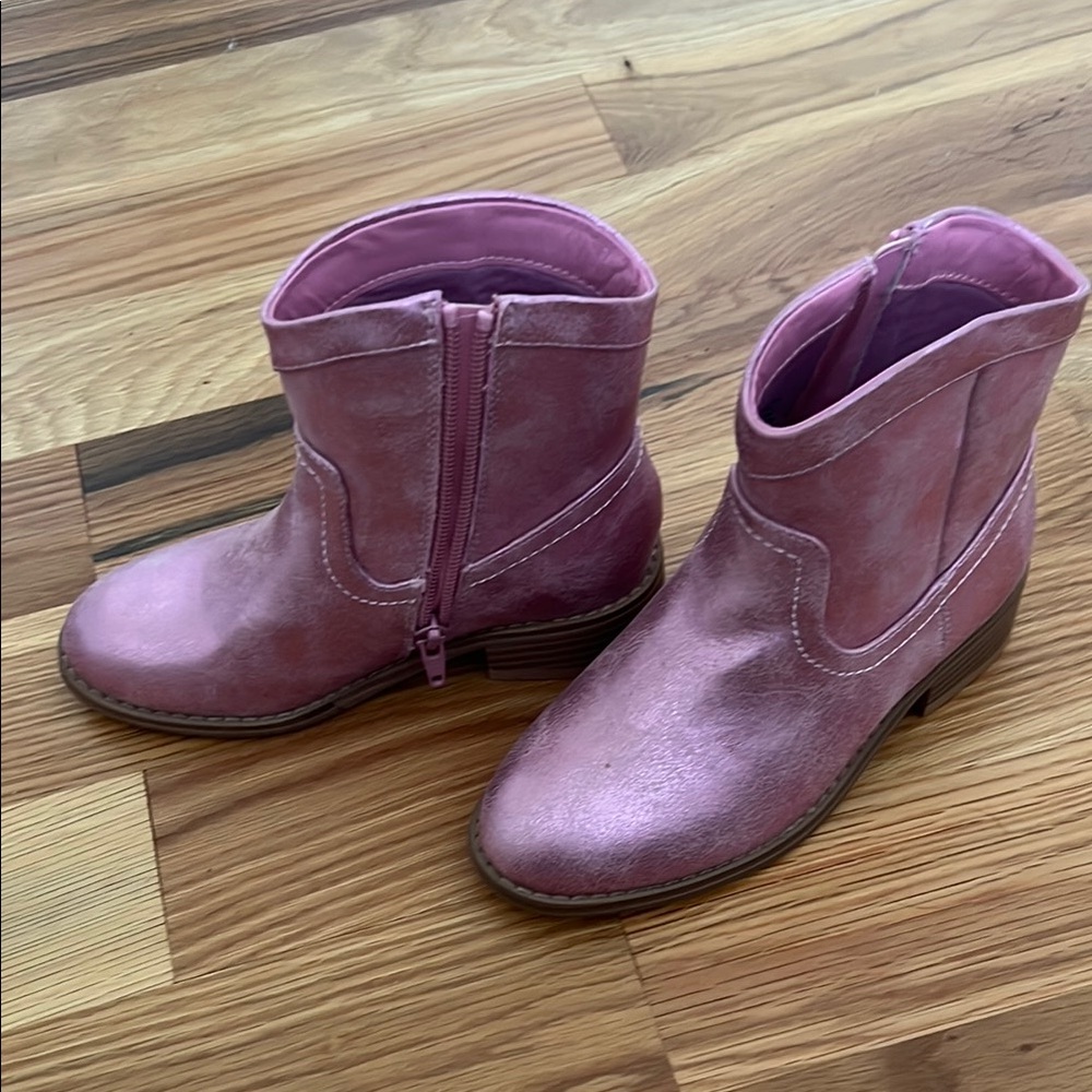 Pink Ankle Boots